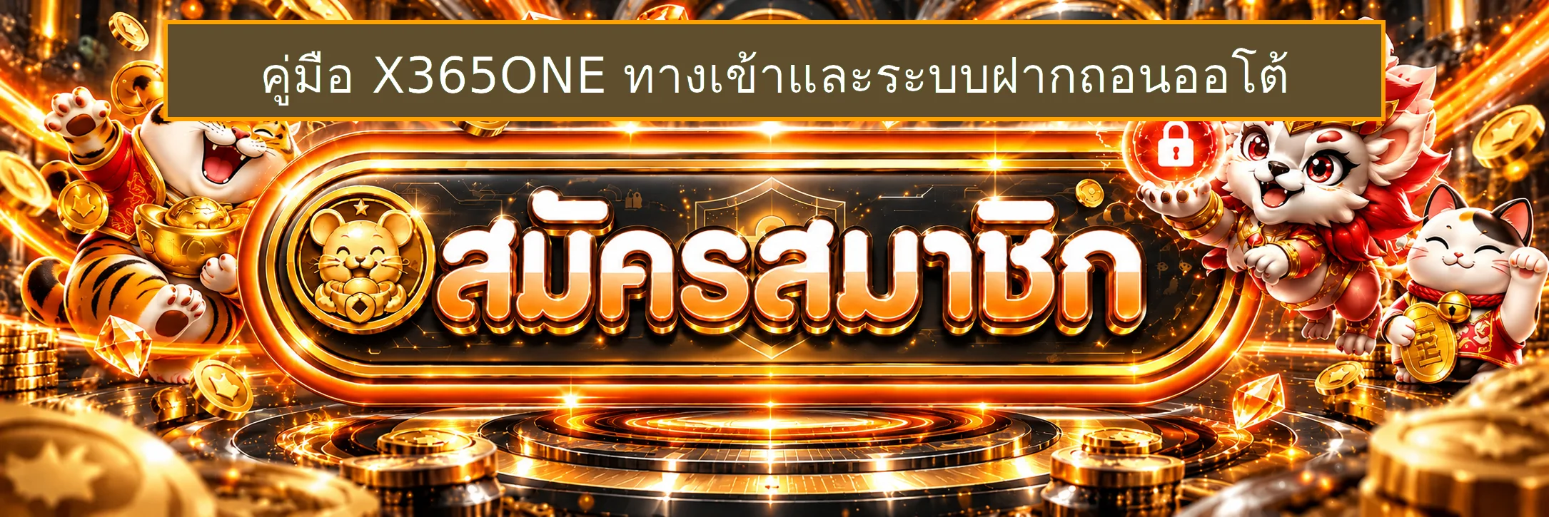 X365ONE คู่มือสมัคร เข้าเล่น และฝากถอน